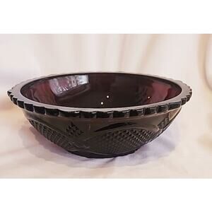 Avon 1876 Cape Cod Ruby Red Bowl Centennial Edition 1886–1986 8" 2 in Stock